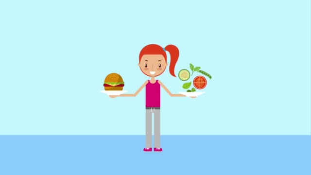 3,041 Cartoon Of The Balanced Diet Stock Videos and Royalty-Free Footage -  iStock