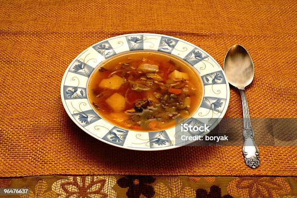 Foto de Russian Shchi Carne Tigela De Sopa e mais fotos de stock de Alimentação Saudável - Alimentação Saudável, Almoço, Borsch