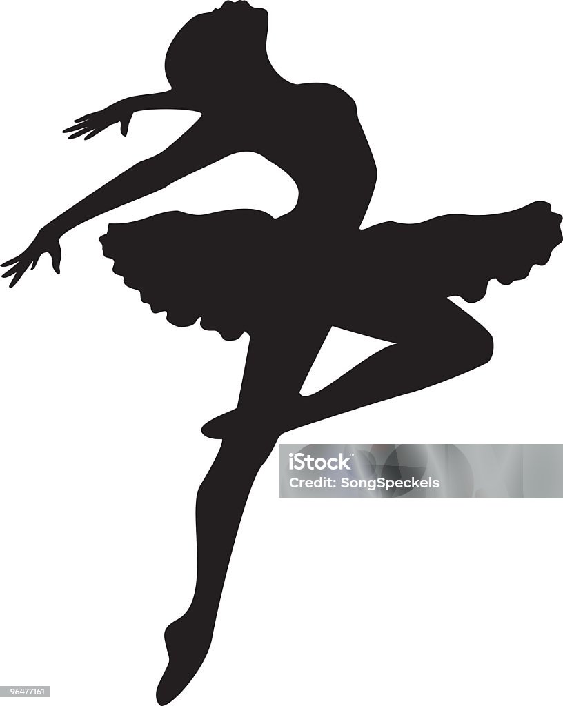 Ballerina Silhouette  Ballet Dancer stock vector