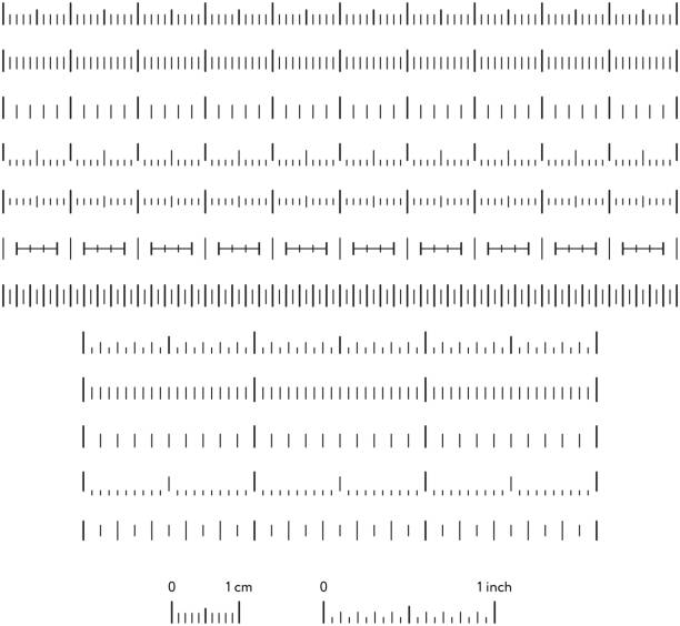 異なる単位で様々 なサイズの指標 - メートル法点のイラスト素材／クリップアート素材／マンガ素材／アイコン素材