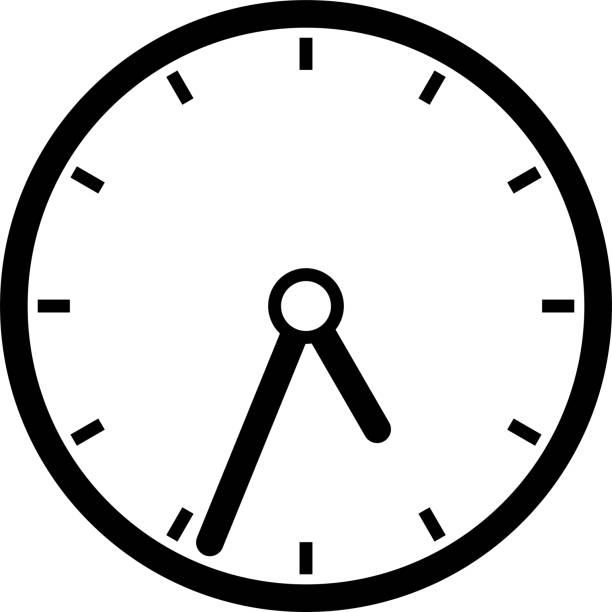 Black Clock illustration This is a vector illustration. number counter stock illustrations