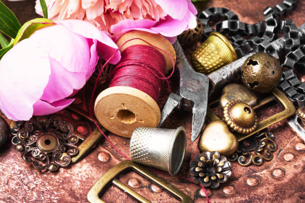 istock Collection of retro bijouterie 964786276