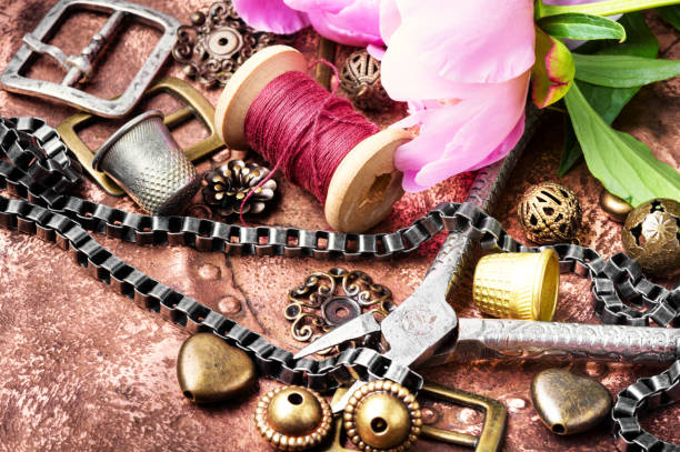 istock Collection of retro bijouterie 964786330