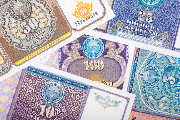 istock Money from Uzbekistan, a background 964800930
