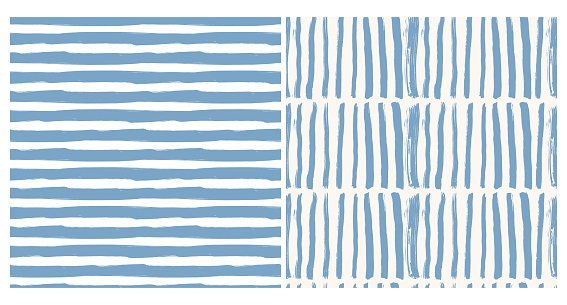 Set of blue stripes pattern