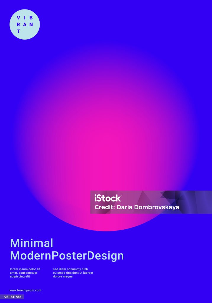 鮮やかなグラデーション図形デザイン テンプレート - カラーグラデーションのロイヤリティフリーベクトルアート