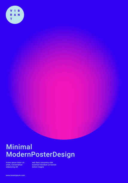 design template with vibrant gradient shapes Trendy abstract design template with bright vibrant gradient shapes. Applicable for covers, placards, posters, flyers, presentations and banners. Vector illustration. Eps10 softness illustrations stock illustrations