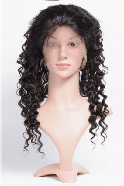 istock loop circled sewed deep curly black human hair weaves lace frontal closure 964821870