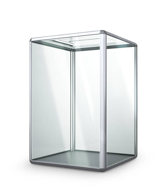 istock glass transparent ballot box isolated on white background. 3d illustration 964824710