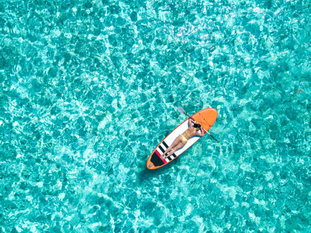 istock Woman on the paddleboard 964827676