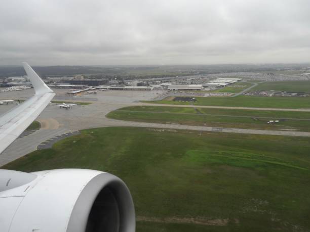 istock Airport view after take off 964827846