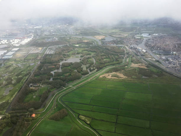 istock Aerial view Netherlands Holland landscape 964838426
