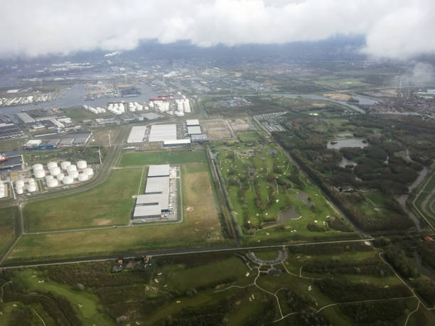 istock Aerial view Netherlands Holland landscape 964838562