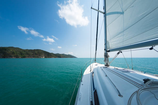 istock Sailing boat in a sea 964843578