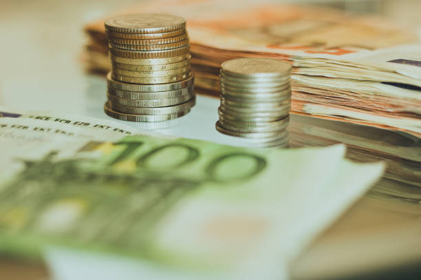 coins and paper money.