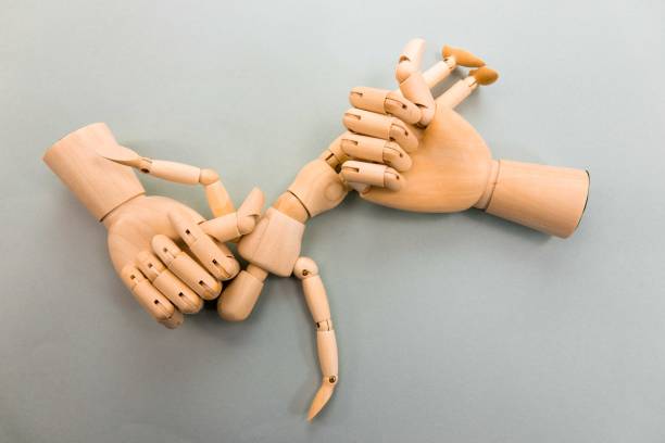 istock Wooden figure crushed by 