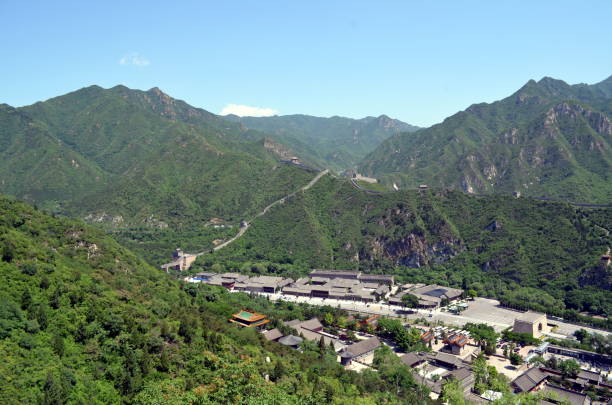 istock The Great Wall of China and mountains 964858816