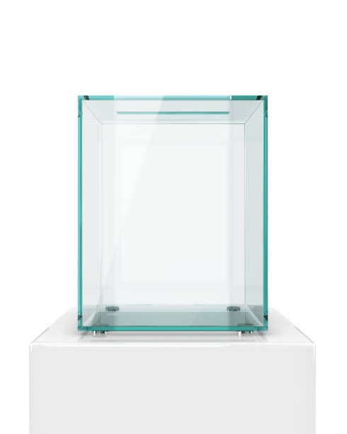 istock glass transparent ballot box isolated on white background. 3d illustration 964858924