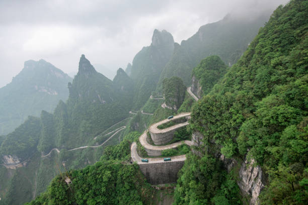 istock Mountain road to Tianmen mountain 964863390