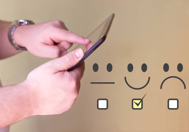 istock Customer Experience Concept, Happy Businessman holding digital Tablet 964872256