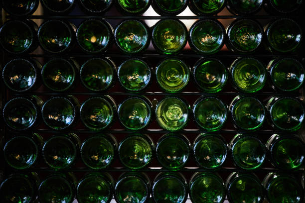 istock Bottoms of beer bottles 964888172
