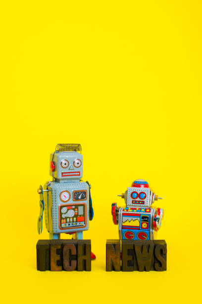 istock Tech News with Vintage Robots 964888278