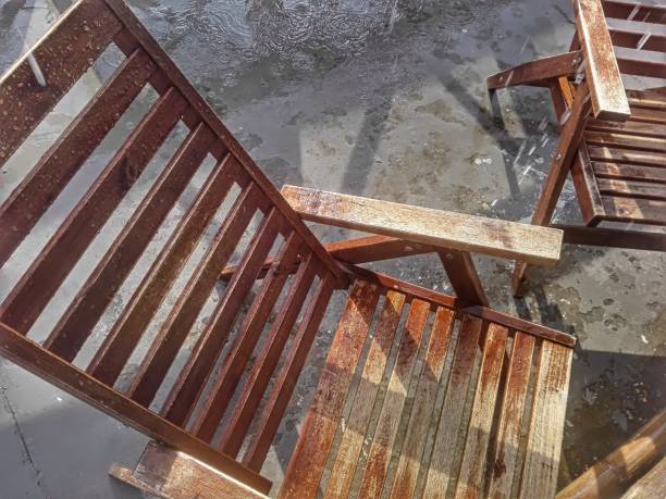 istock wooden garden chairs 964891414