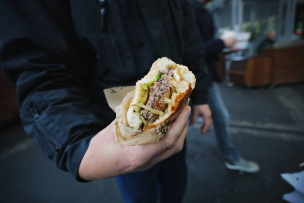 istock Street fast food, hamburger 964891776