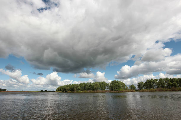 istock the beautiful landscape with low clouds over the river 964895004
