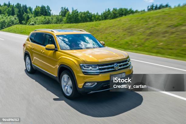 Volkswagen Teramont Atlas Stock Photo - Download Image Now - Volkswagen, Car, Belarus
