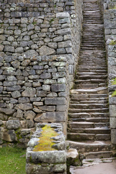 istock Stone stairs at Machu Picchu, Peru 964903128