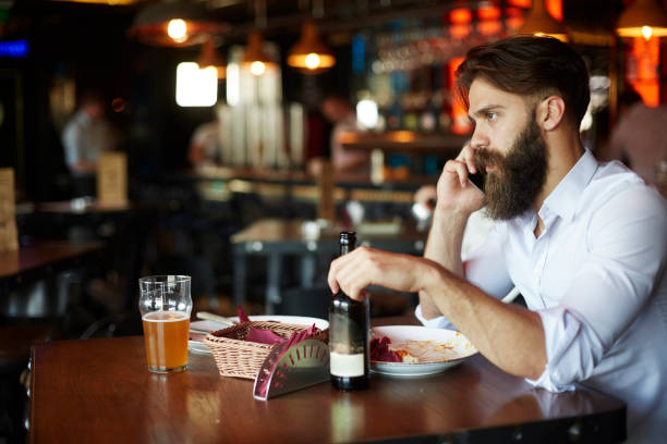 istock Businessman in the restaurant 964904146