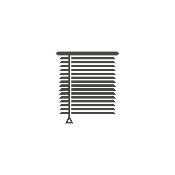 значок знака louvers. оконные жалюзи или символ халуси - ставень иллюстрации stock illustrations