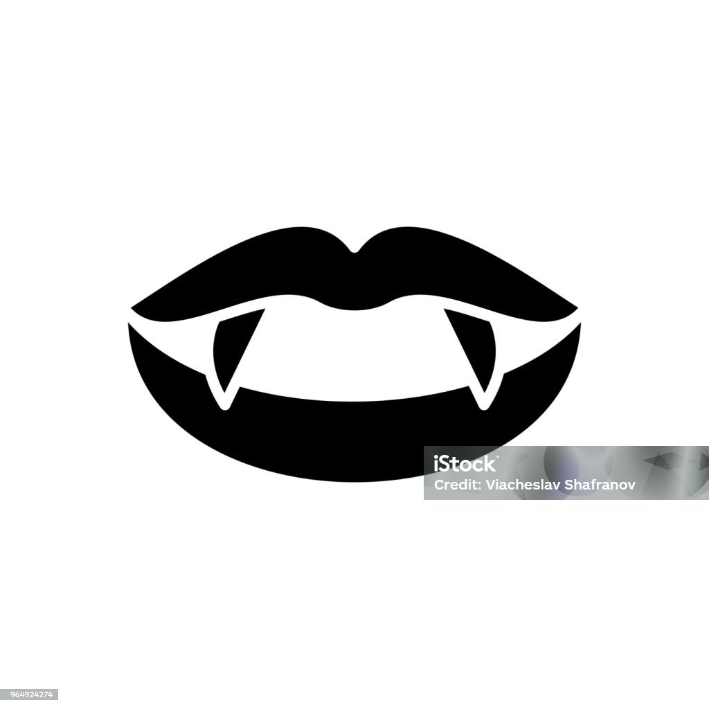Vampire Răng Nanh Khái Niệm Biểu Tượng Màu Đen Răng Nanh Ma Cà ...