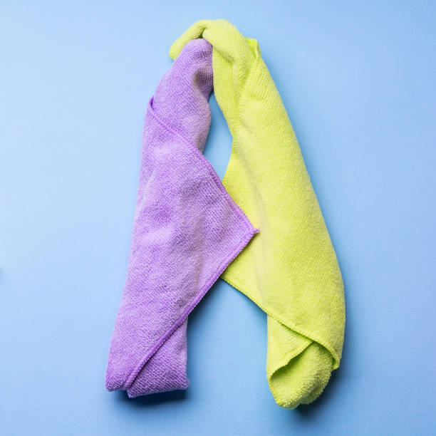 istock Letter A made with cleaning cloth 964932650