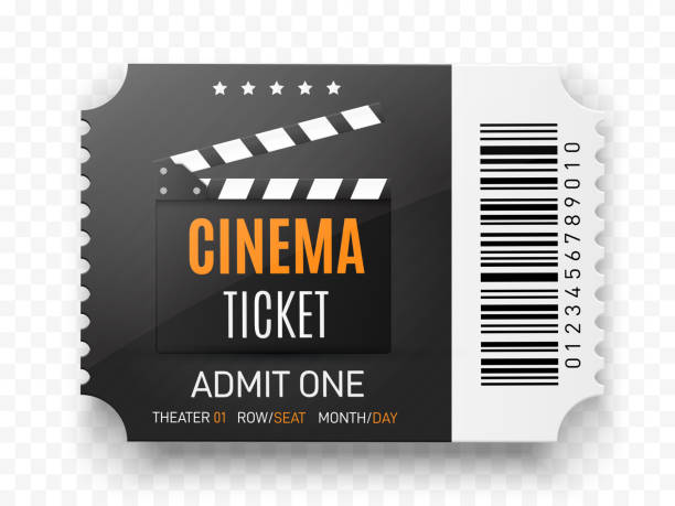 istock Cinema tickets background. Vector movie poster illustration 964932792