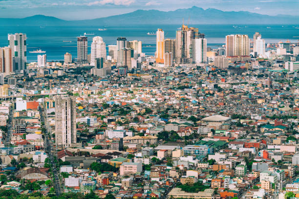 istock Aerial view over Makati Skyline, Metro Manila, Philippines 964933284