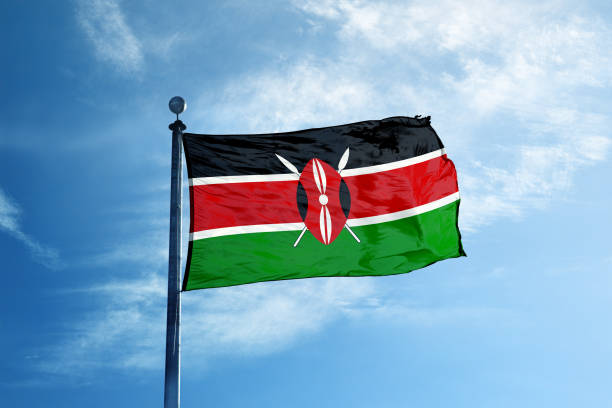 istock Kenya flag on the mast 964941172