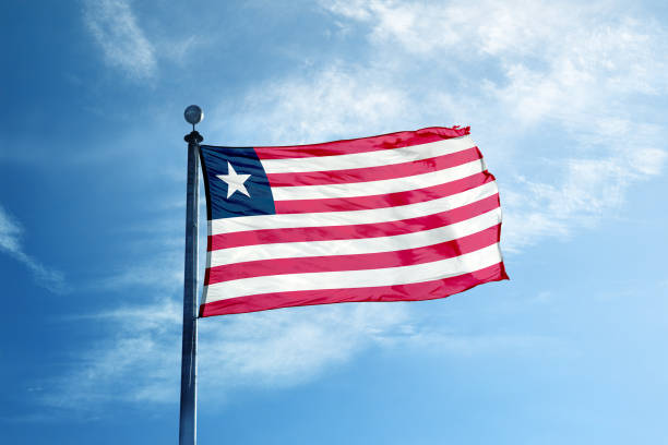 istock Liberia flag on the mast 964941272