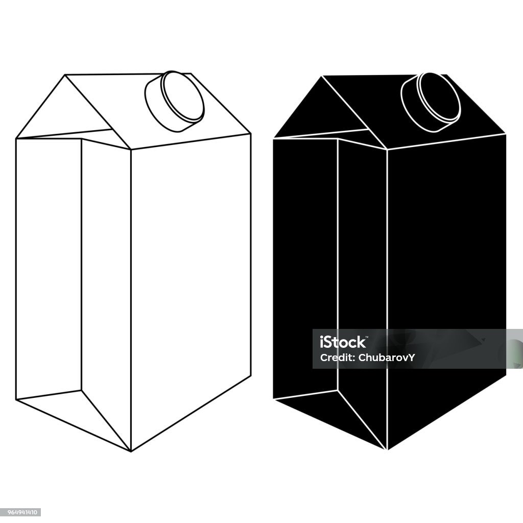 Ilustración de Envases De Cartón De Leche Dibujo Del Contorno y más  Vectores Libres de Derechos de Caja - Caja, Cartón de leche, Plano -  Documento - iStock