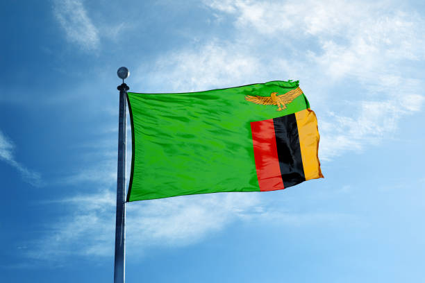 istock Zambia flag on the mast 964941552