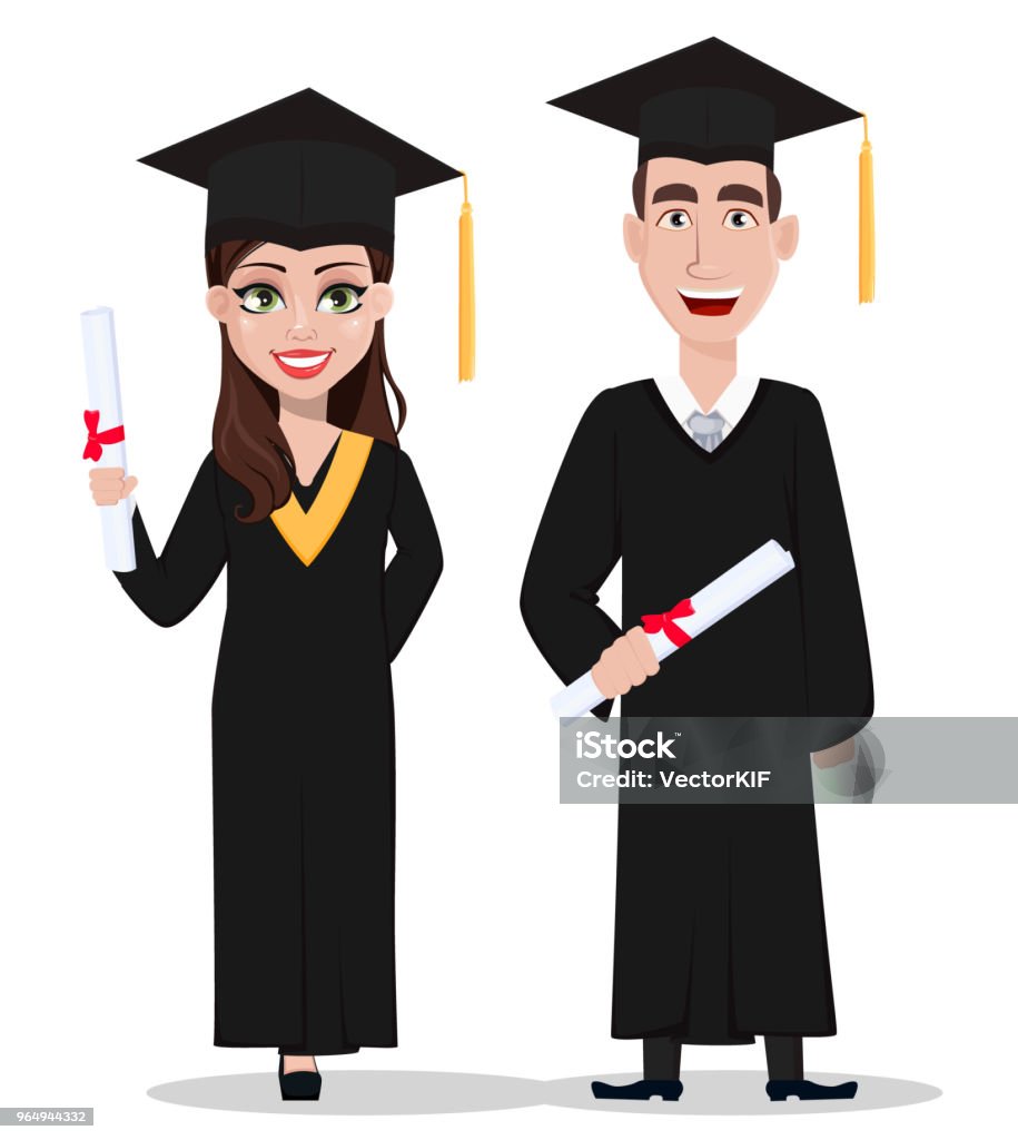 Tốt Nghiệp Sinh Viên Nhân Vật Hoạt Hình Có Bằng Tốt Nghiệp Hình ...