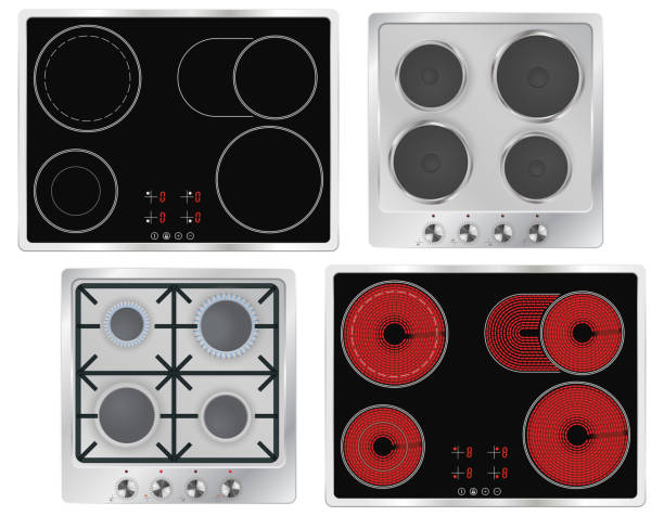 istock Cook top. Collection of various kitchen cooking stoves 964944394
