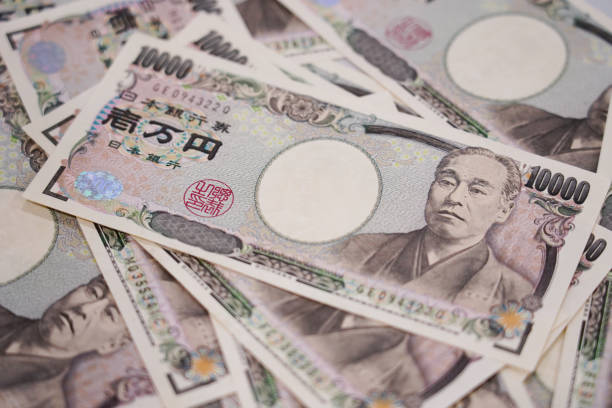 istock Background of closeup  japanese bank note 964944584