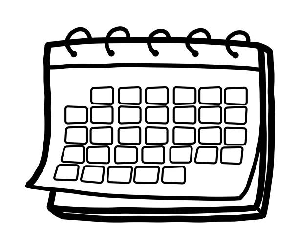 Calendar Stock Illustration - Download Image Now - Calendar, Doodle,  Cartoon - iStock