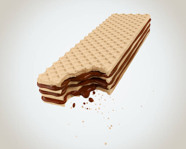 istock Cracked chocolate wafer flavor 964948514
