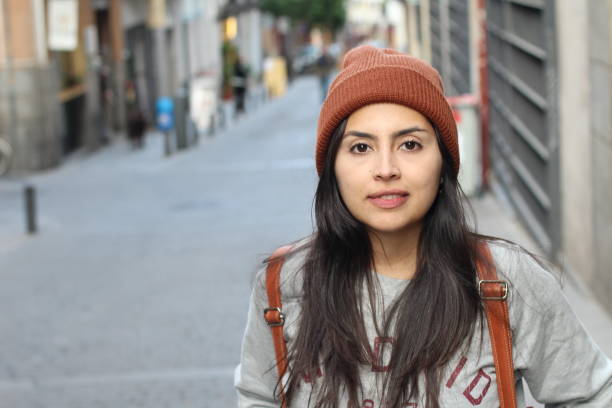 istock Gorgeous ethnic woman smiling with copy space 964948596