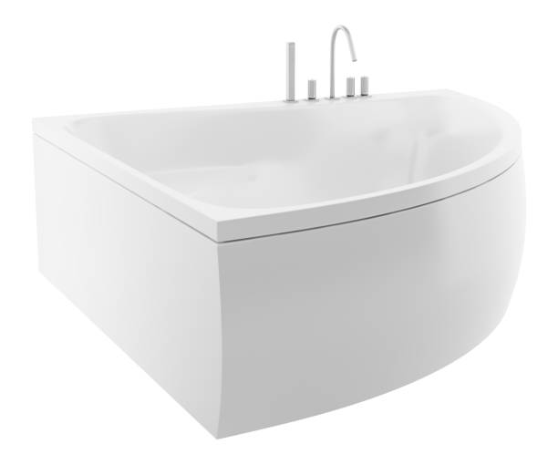 istock modern corner bathtub isolated on white background 964955538