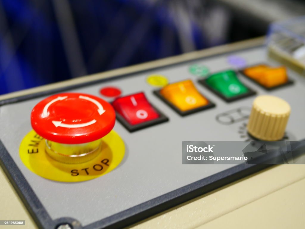 Electrical Panel Button Electrical Control Panel Contains Switch Buttons Stock Photo - Download ...