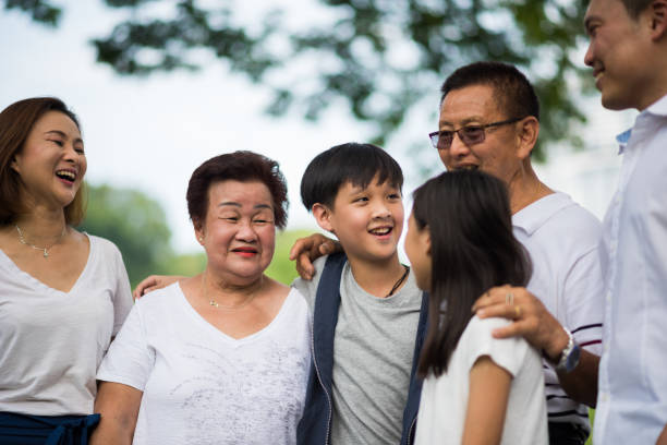 istock Multigenerational family bonding in a park 964985494